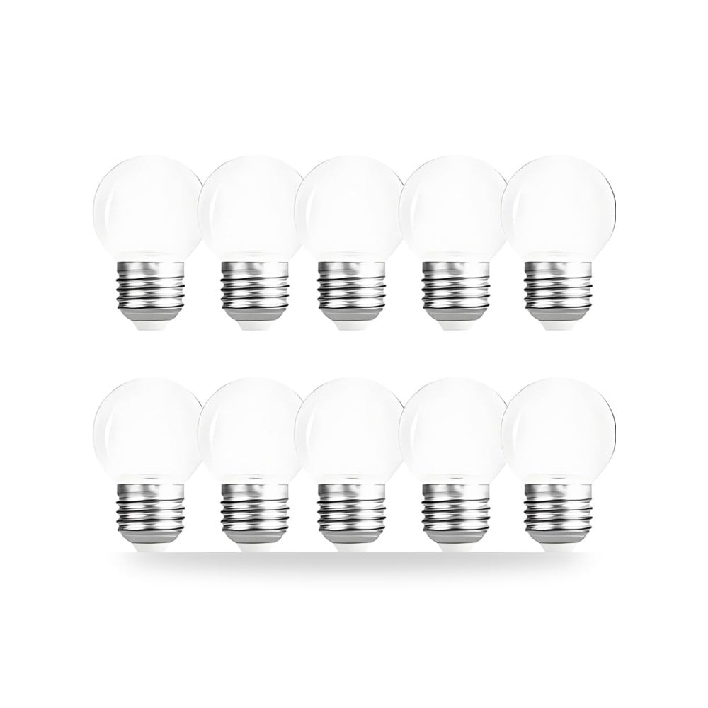 10 مصابيح LED E27 G45 من هوامو، لون اخضر 2 واط، مصباح اضاءة HUAMu