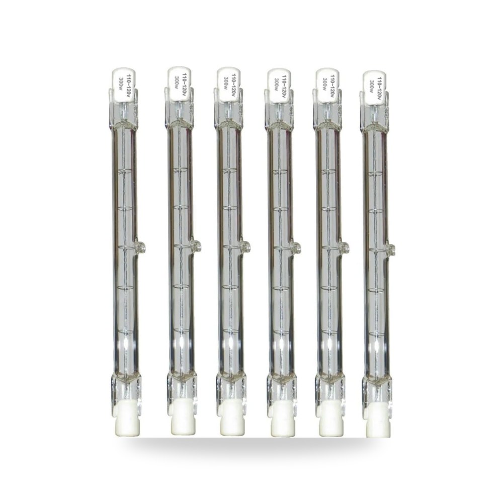 5 مصابيح هالوجين R7s J118mm 110 فولت 230 فولت 300 واط بيضاء
