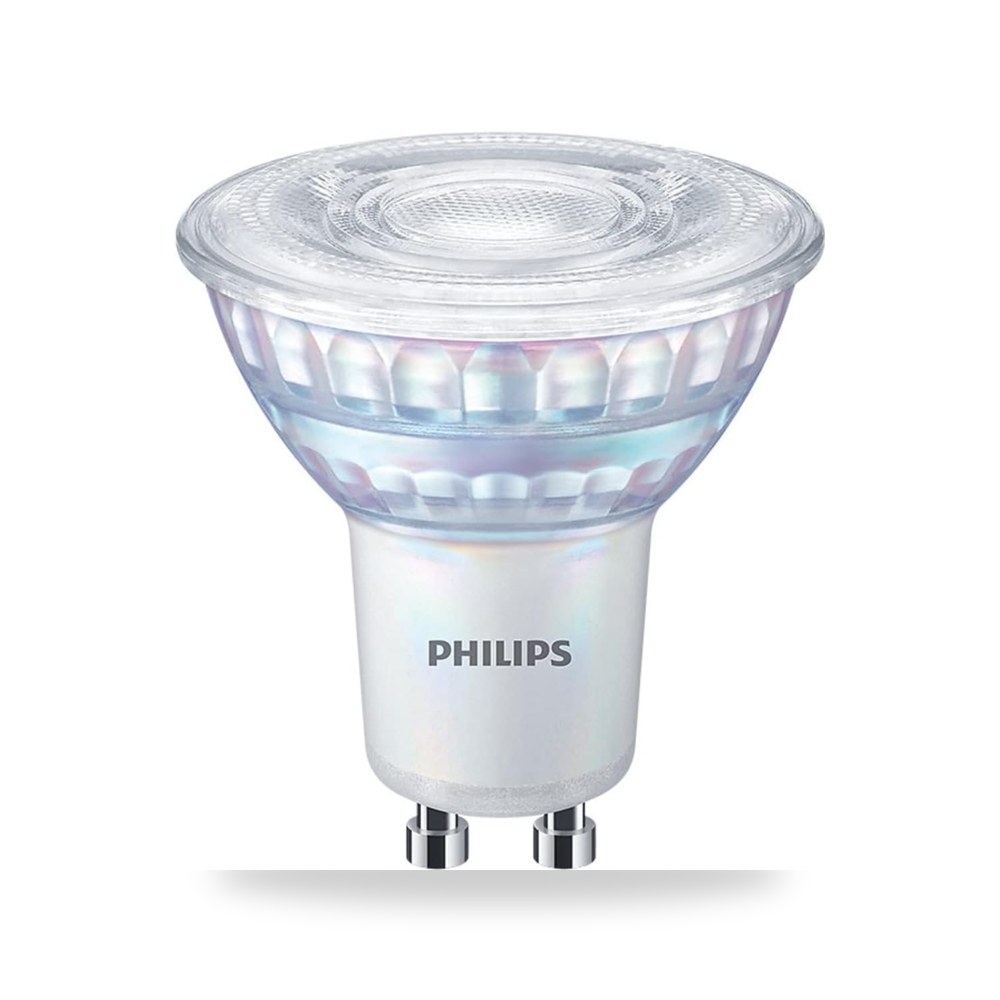 10 عبوات × مصباح فيليبس كور برو LED 4 واط (50 واط) قابل 15000 ساعة شعاع 36 درجة موديل GU10