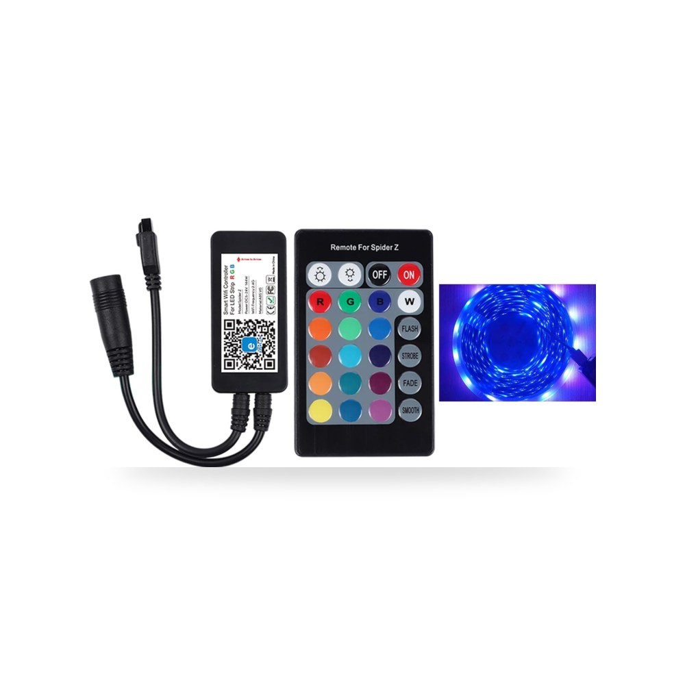 جهاز تحكم ذكي واي فاي LED RGB بتطبيق اي وي لينك، ضوء قابل
