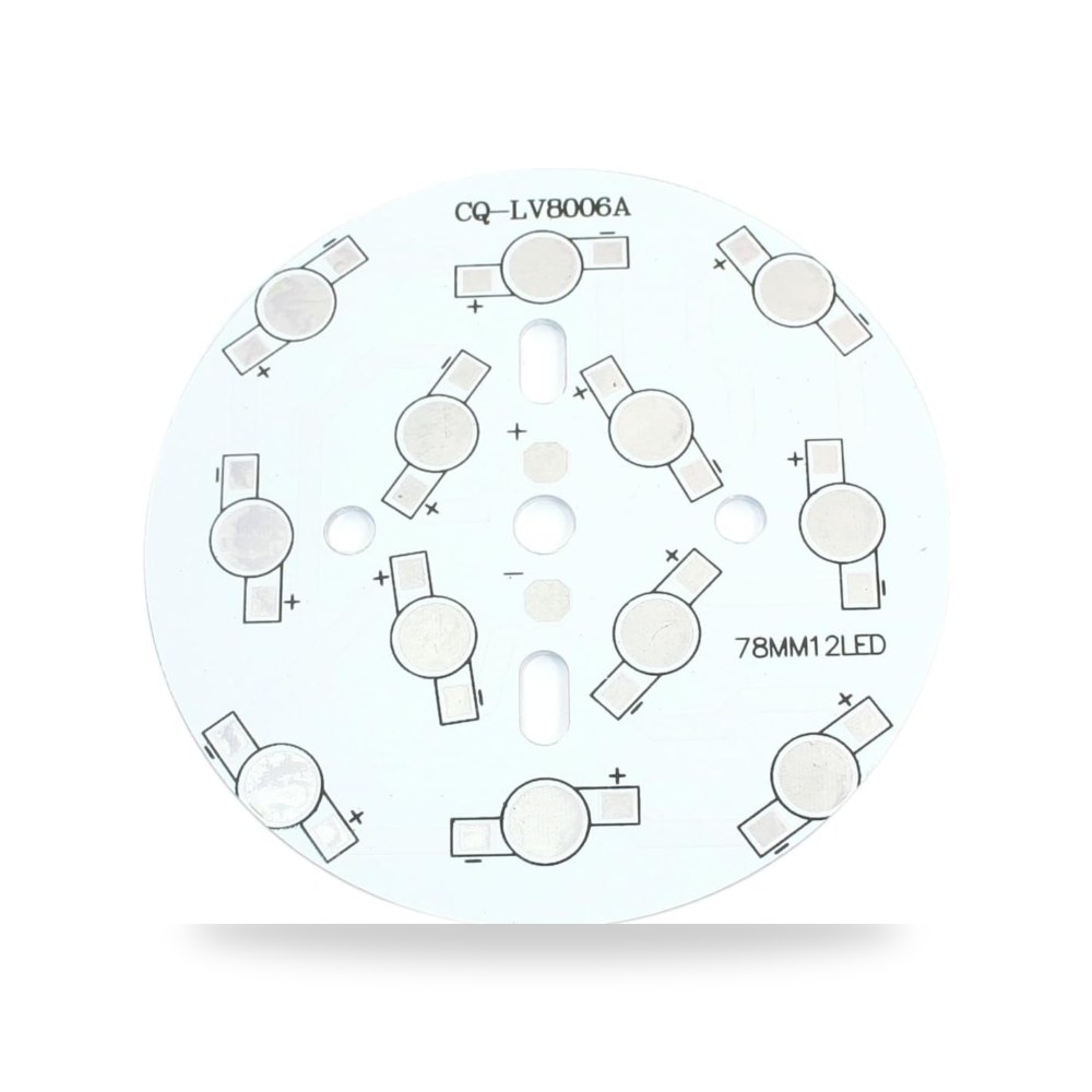 Aexit 78mm Dia Circle ألومنيوم PCB ل12 قطعة × 1W - 3W لمبة