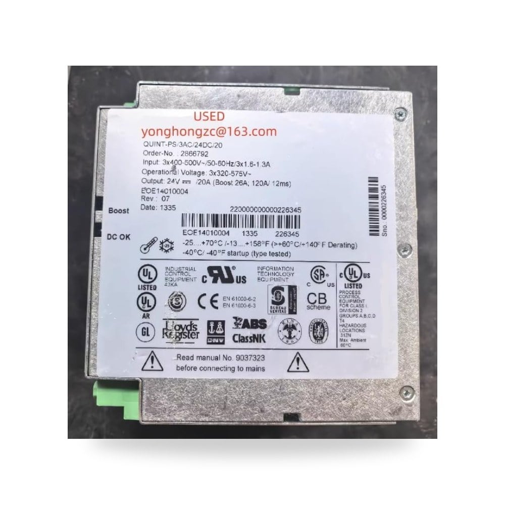 قطعة واحدة من ملحقات المعدات 2866792 كوينت-PS - 3AC - 24DC - 20