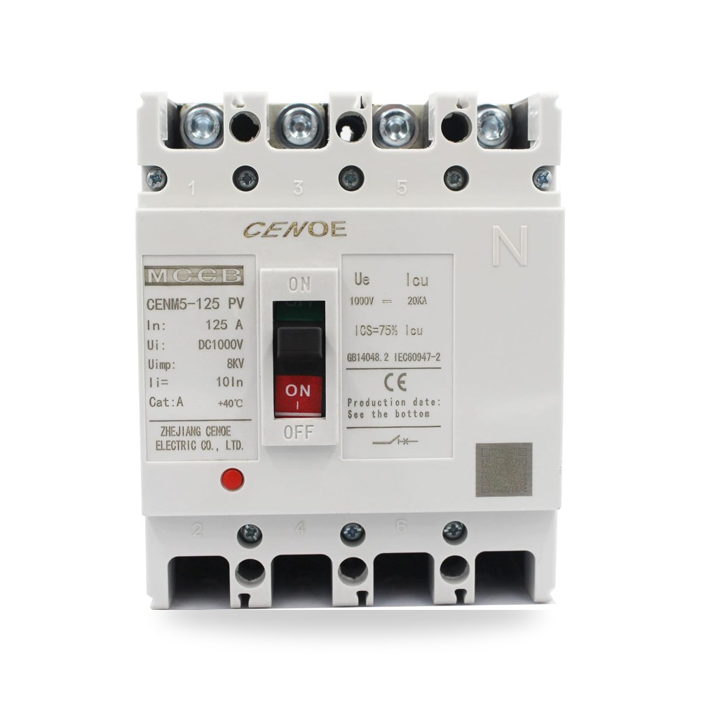 افضل قاطع MCCB DС CENM5-125 PV DС 1000 فولت 125 امبير 4P