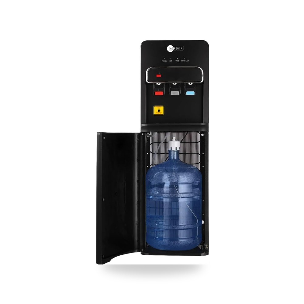 براد ماء AF-9630WDBK توضع القارورة من الأسفل بقدرة تسخين افرا