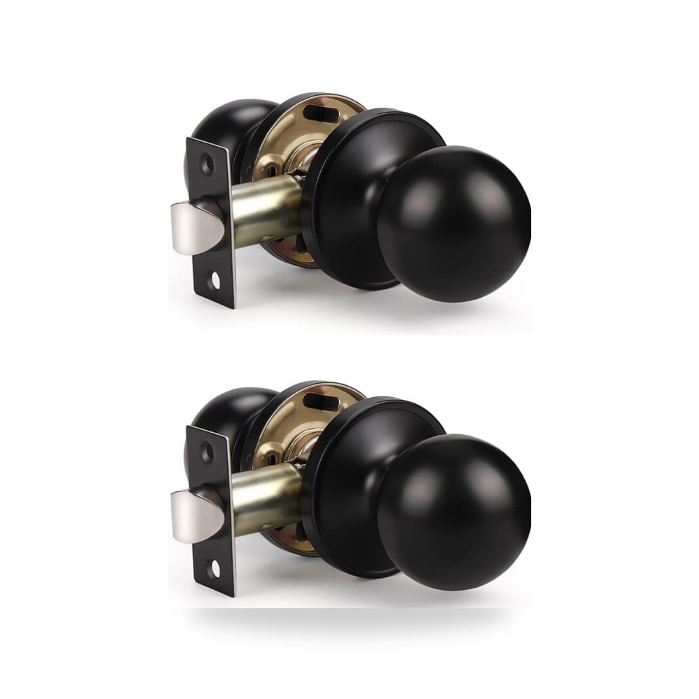 طقم مقابض وأزرار دواليب وخزائن المطبخ العصرية أسود مطفي فاخر (Matte Black) موديل B07KG21R1K