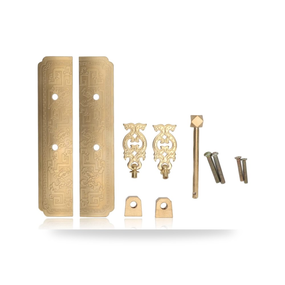 طقم مقابض سحب وخزائن فخمة من خشب زان طبيعي صلب للأبواب والأدراج ماركة Hardware Handles Pro