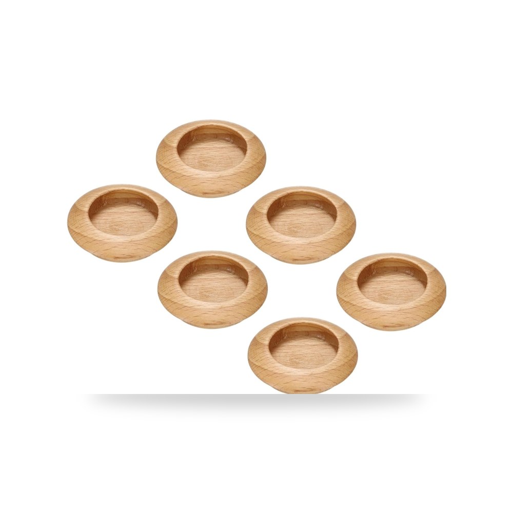 طقم مقابض سحب وخزائن فخمة من خشب زان طبيعي صلب للأبواب والأدراج ماركة Hardware Handles