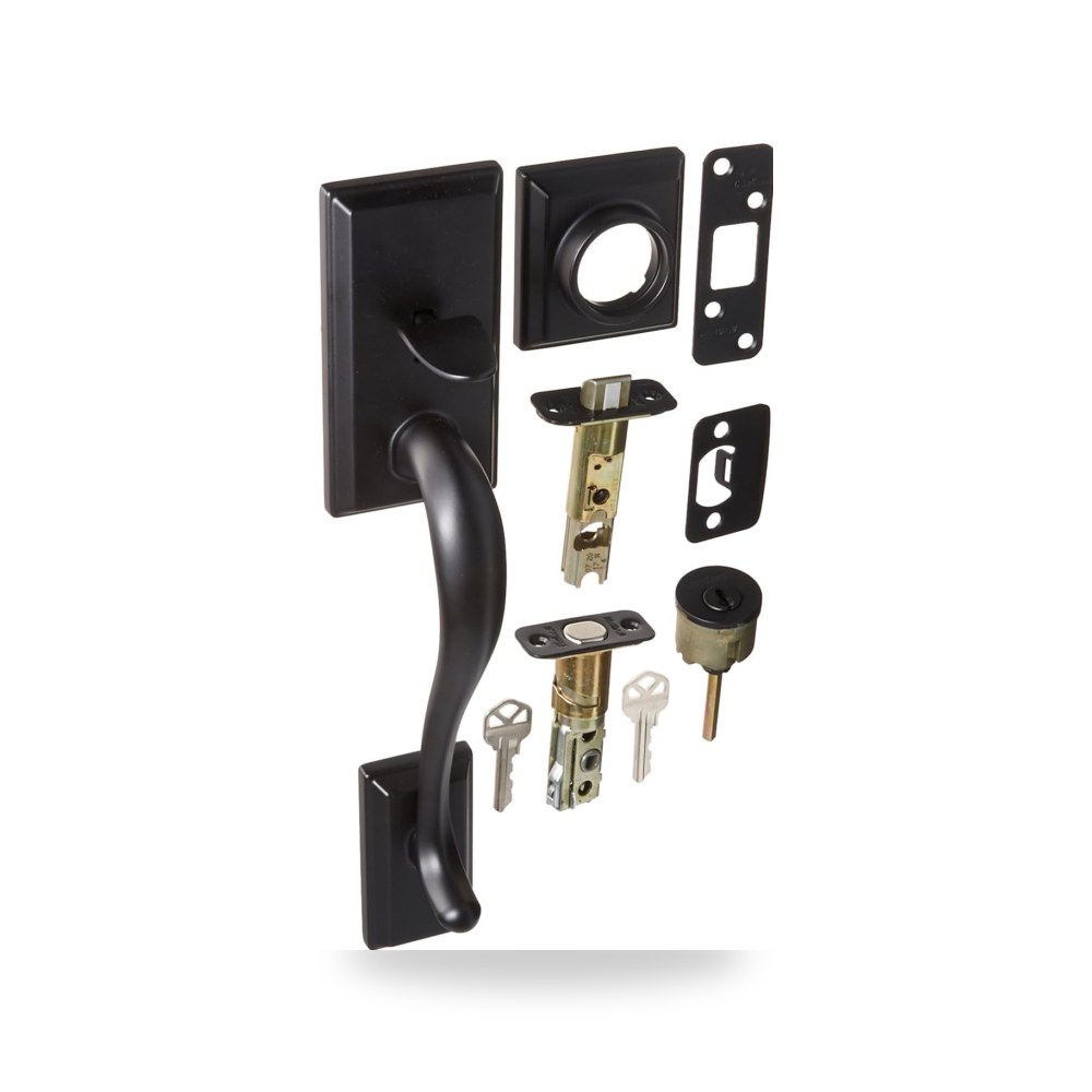 Kwikset 800HELIP-514 Hawthne مقبض خارجي أسطواني واحد بلمسة