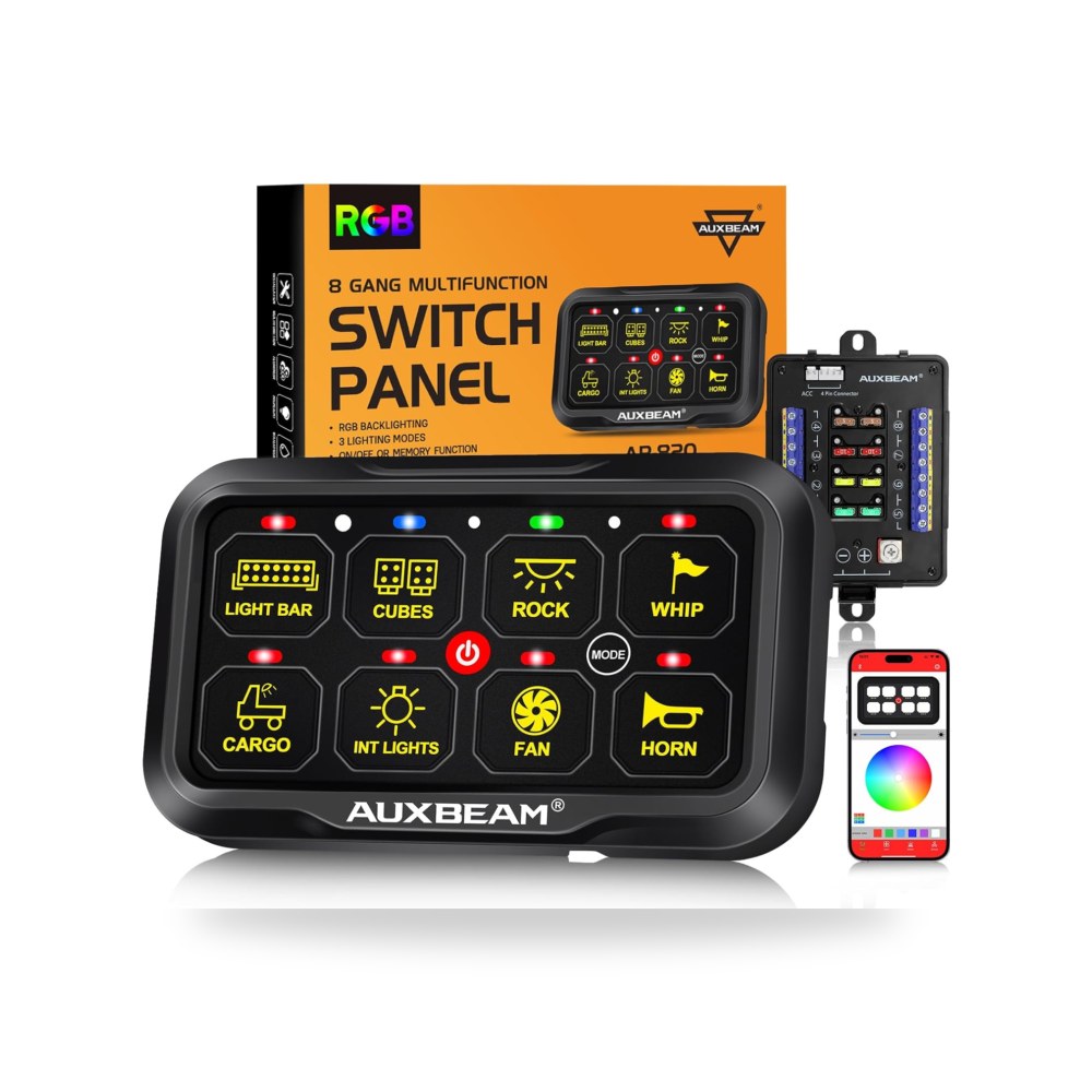 اوكس بيم لوحة مفاتيح 8 مفاتيح AR-820 بلوتوث RGB مفتاح