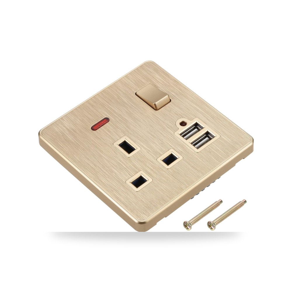 ميكسينيتي مقبس المملكة المتحدة متعدد منافذ الطاقة USB مزدوج