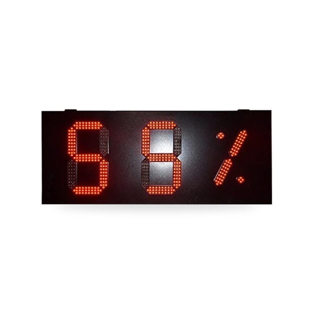 ساعة رقمية LED خارجية مقاومة للمطر من ناكيه، صندوق حديد 8