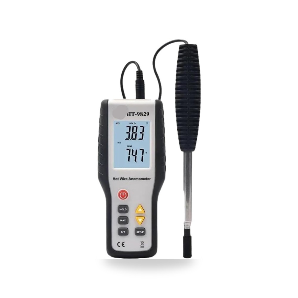 مقياس سرعة الرياح الرقمي المحمول عالي الحساسية HT-9829 (كود: 784699)