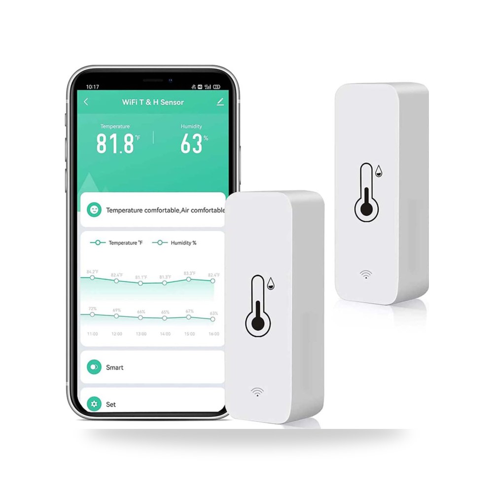 موازين الحرارة ومحطات الطقس والأرصاد الجوية موديل 2-Pack (كود: 785645)