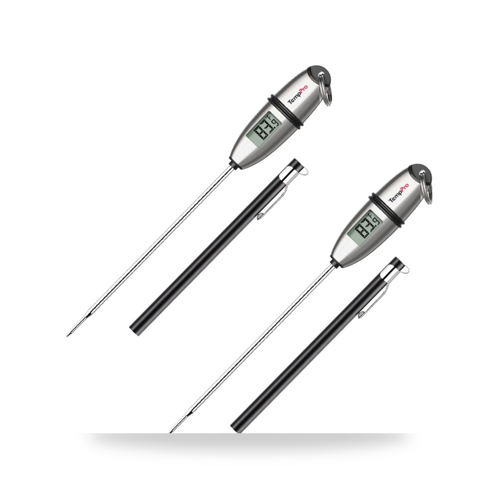 ثيرمو برو ميزان حرارة رقمي بقراءة فورية للطعام مع قطعتين TP-02S موديل TP-02S