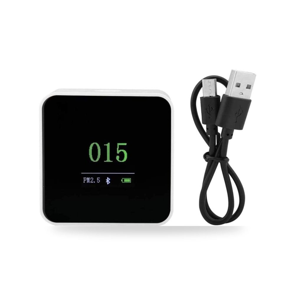 جهاز قياس جودة الهواء USB PM2.5 كاشف ضوئي صغير قابل للشحن