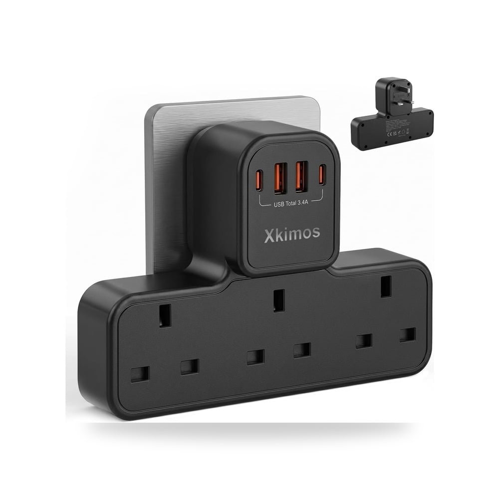 مقياس مقبس تمديد متعدد المقابس، محول قابس 7 × اكسيموس موديل USB-A
