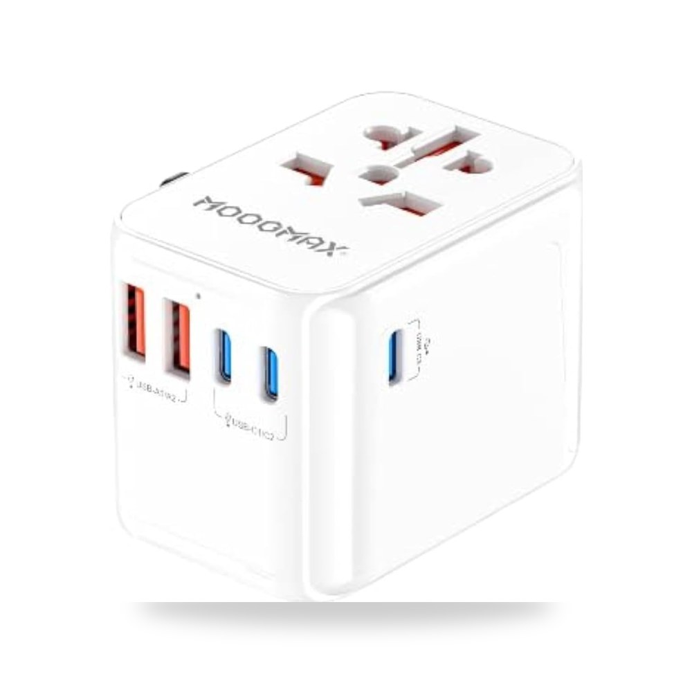 شاحن، متوافق مع أجهزة الحاسوب المحمولة، بخمسة موجماكس بتقنية USB