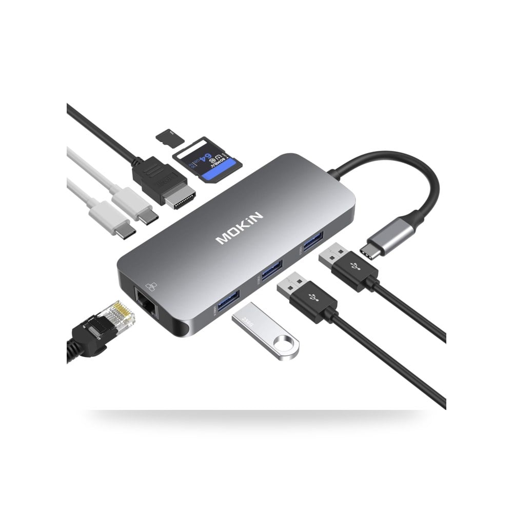 محول USB C لماك بوك برو اير، دونجل ماك مع 3 موديل USB-C
