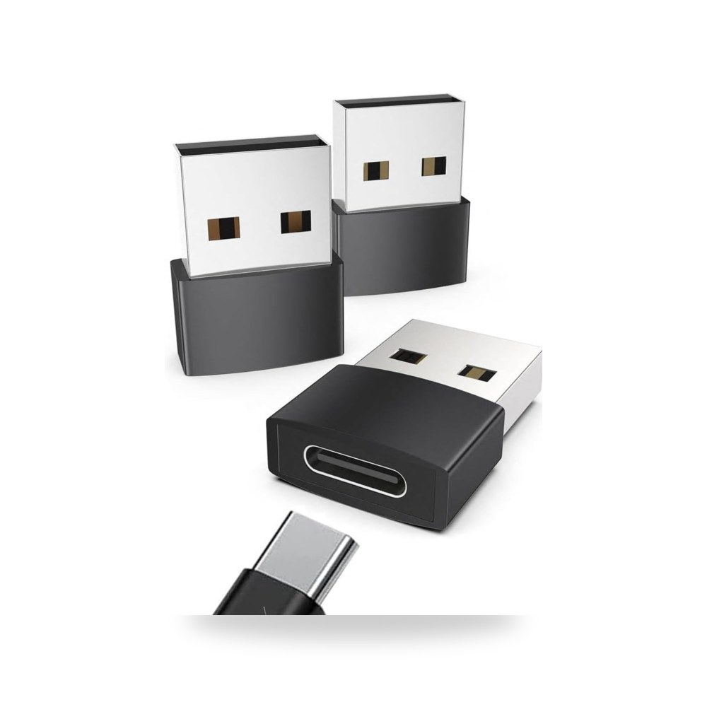 محول USB C انثى الى USB ذكر، عبوة من 3 قطع لينجي