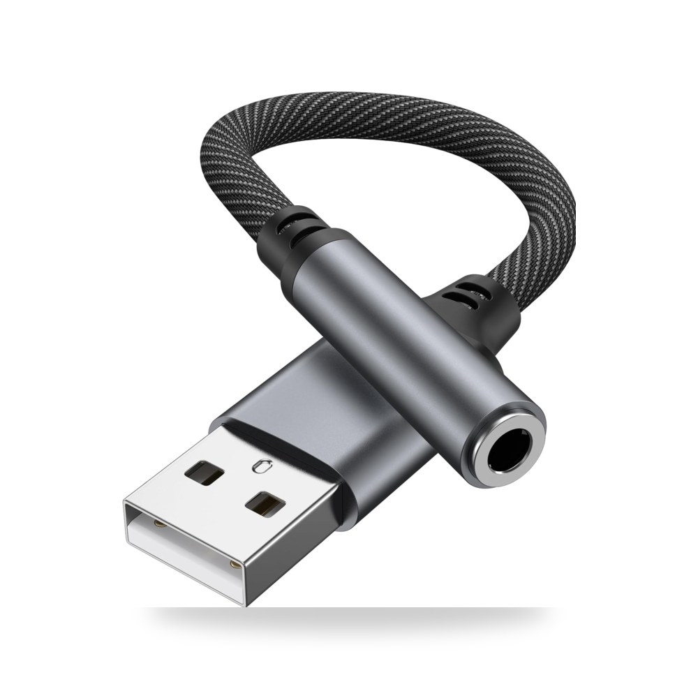محول USB الى مقبس صوت 3.5 مم، محول بطاقة صوت الاجهزة