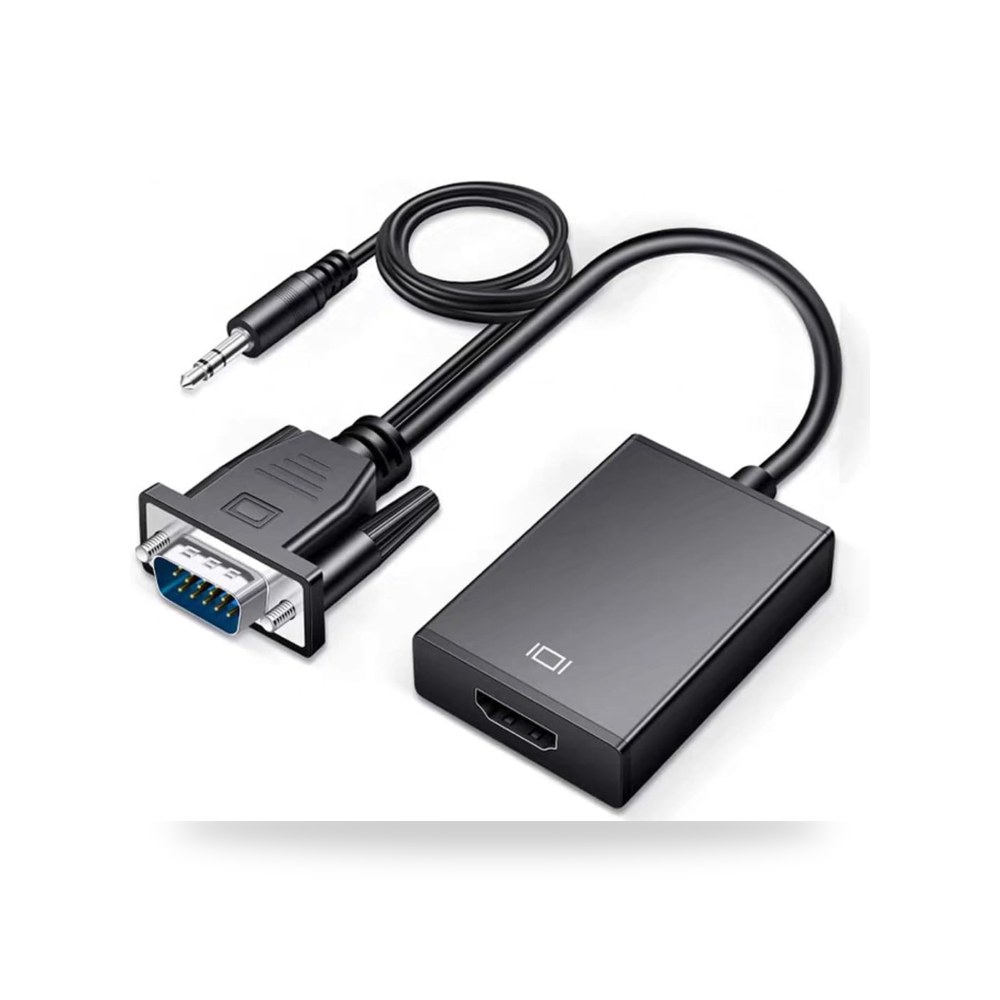 جهاز VGA الى HDMI مع صوت، محول احادي الاتجاه