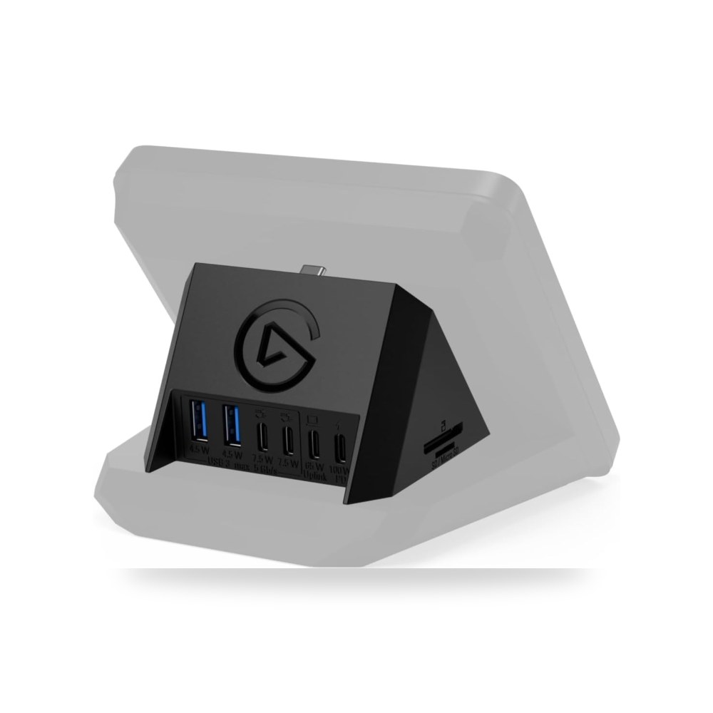 جهاز موزع USB لجهاز ستريم ديك بلس ومنفذين USB من الجاتو موديل USB-C