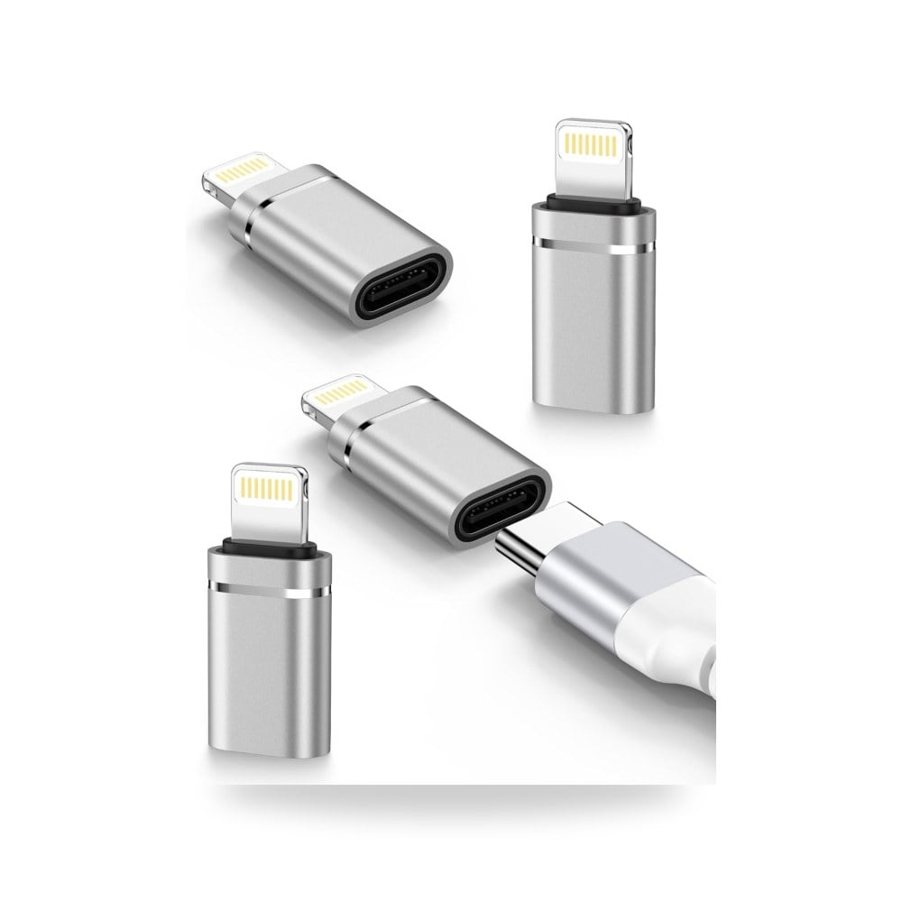 محول USB C الى لايتنينج 4 قطع، محول نوع C