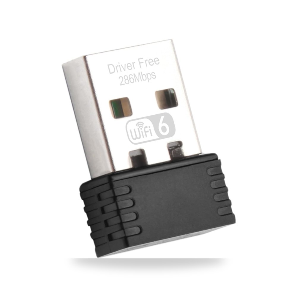 محول شبكة واي فاي 6 USB، دونجل بدون مشغل 286 ميجابت
