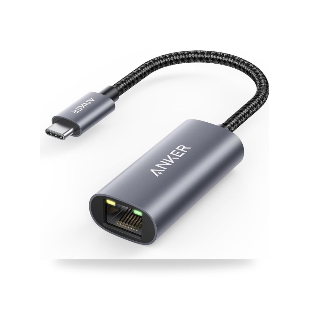 جهاز انكر محول USB C الى ايثرنت، محول باور الالومنيوم لماك بوك برو