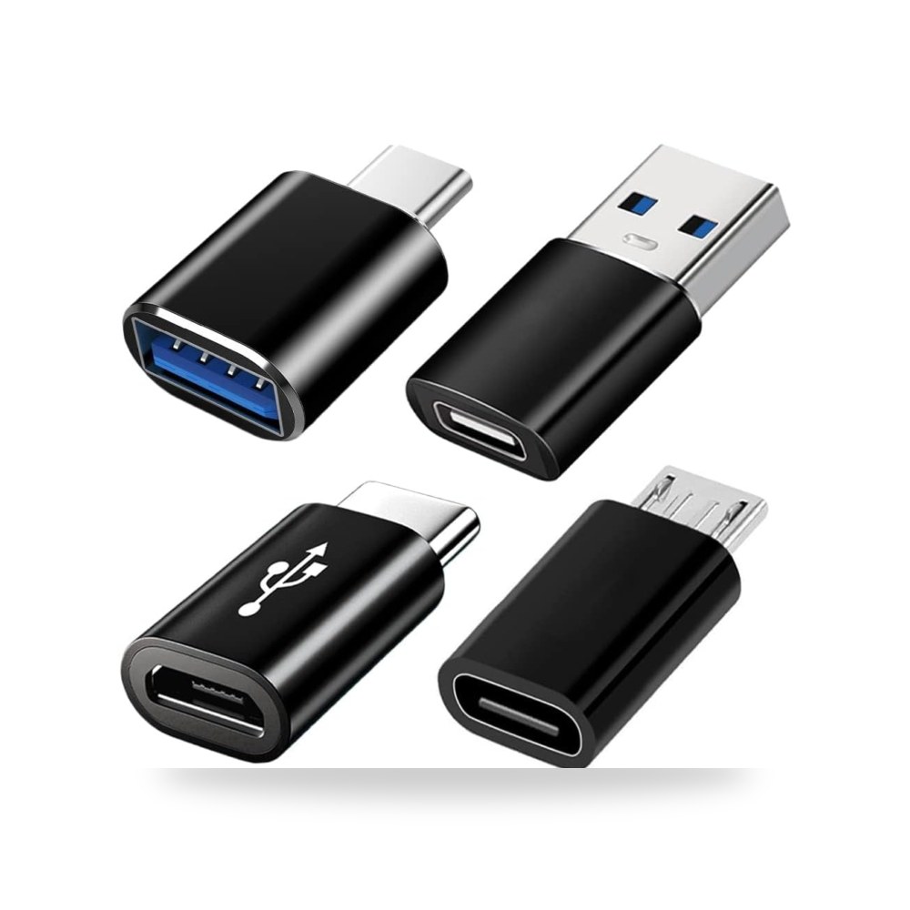 محول USB نوع سي الى USB 3.0 او تي جي ومايكرو 4 قطع موديل USB-C