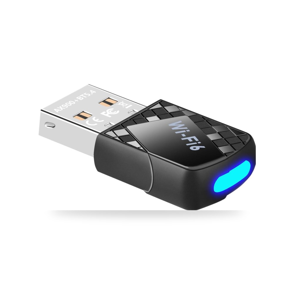 محول واي فاي USB AX900mbps للكمبيوتر من ازوني، 2 في 1