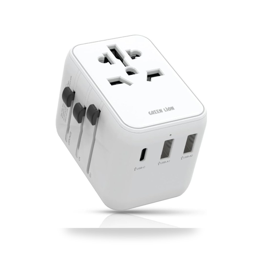 محول سفر عالمي 20 واط بي دي USB نوع ايه مزدوج نكست ستور