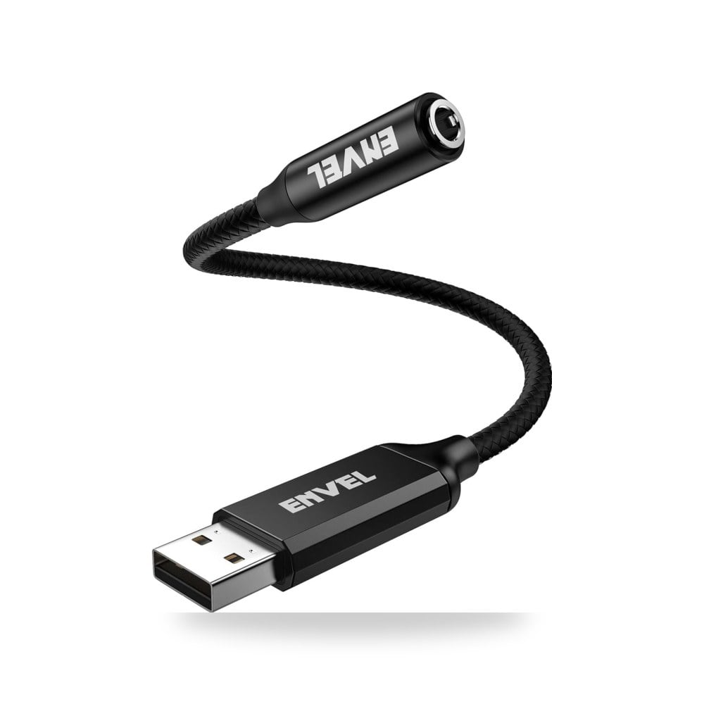 محول انفيل 3.5 مم انثى الى USB ذكر، رقاقة موديل Built-in