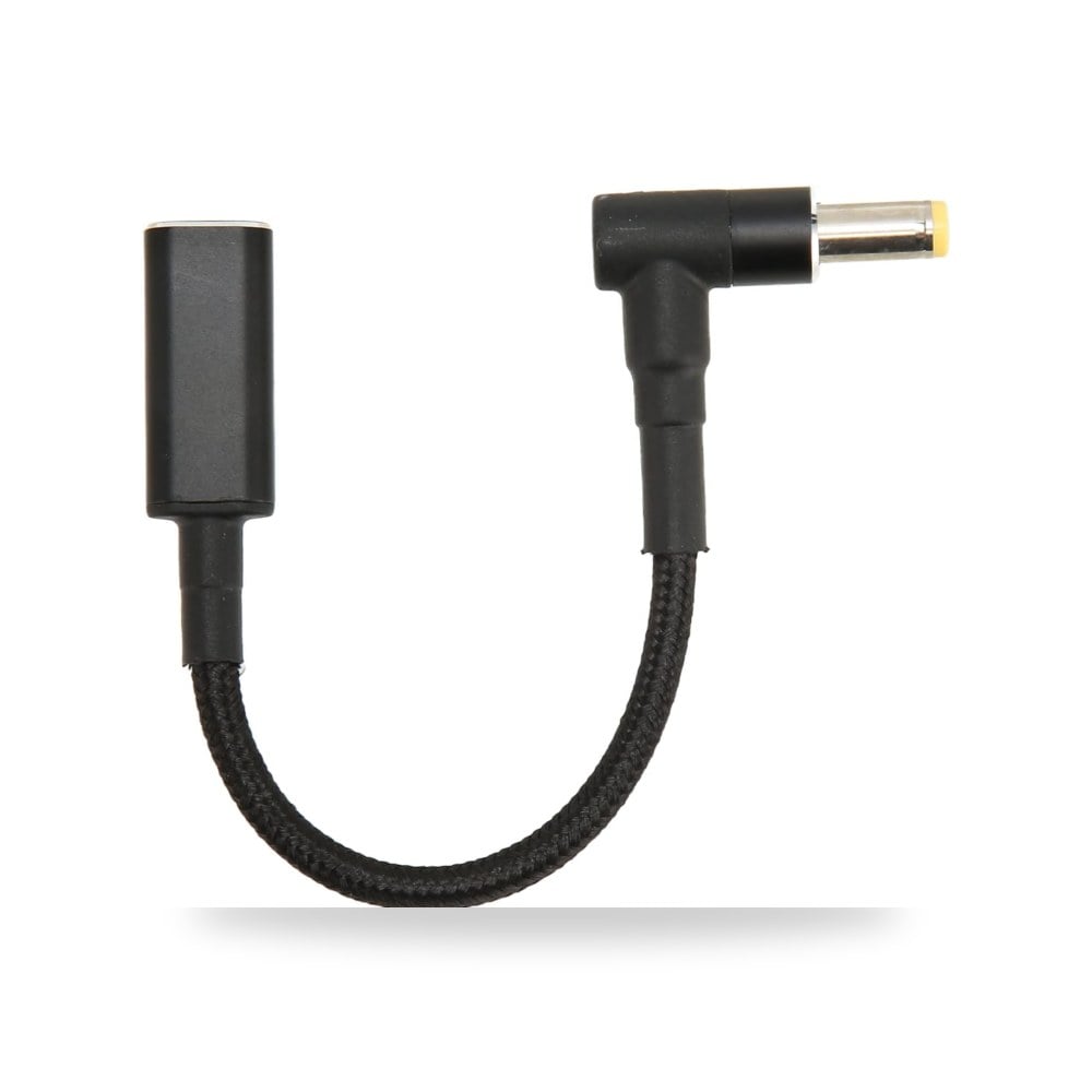 محول USB C الى تيار مستمر 5.5 2.5 مم، 100 واط