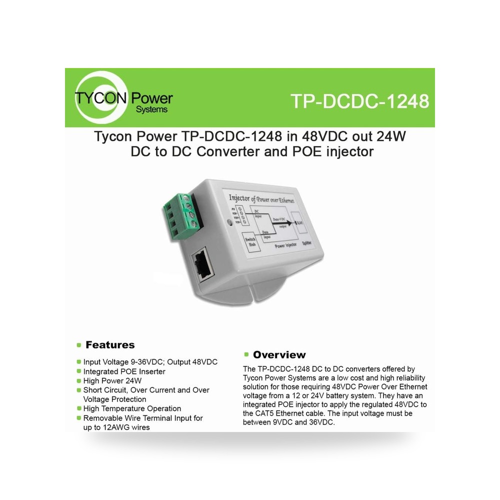 تايكون محول تيار موديل TP-DCDC متوفر لدى ريمكو