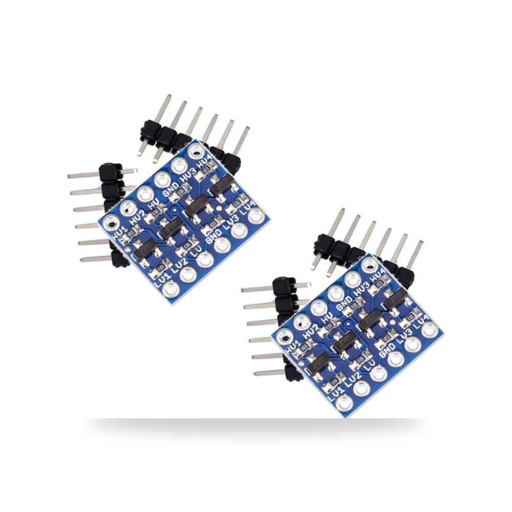 محول 2 قطعة محول المستوى المنطقي IIC 4 قنوات موديل I2C