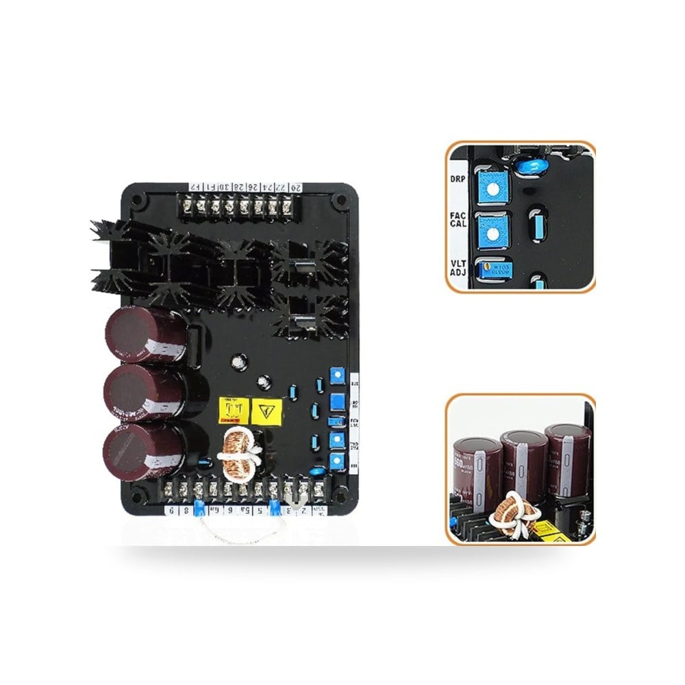 طقم منظم الجهد الكهربائي الاوتوماتيكي AVR VR6 كيو اس دي سي