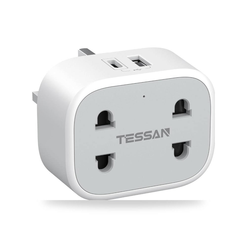 آلة قابس ماكينة حلاقة مزدوج UK مع 2 USB