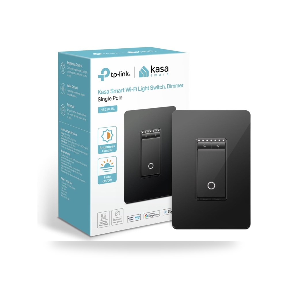 كاسا سمارت مفتاح تعتيم HS220، عمود واحد، يحتاج الى سلك يو ال (كود: 789574)
