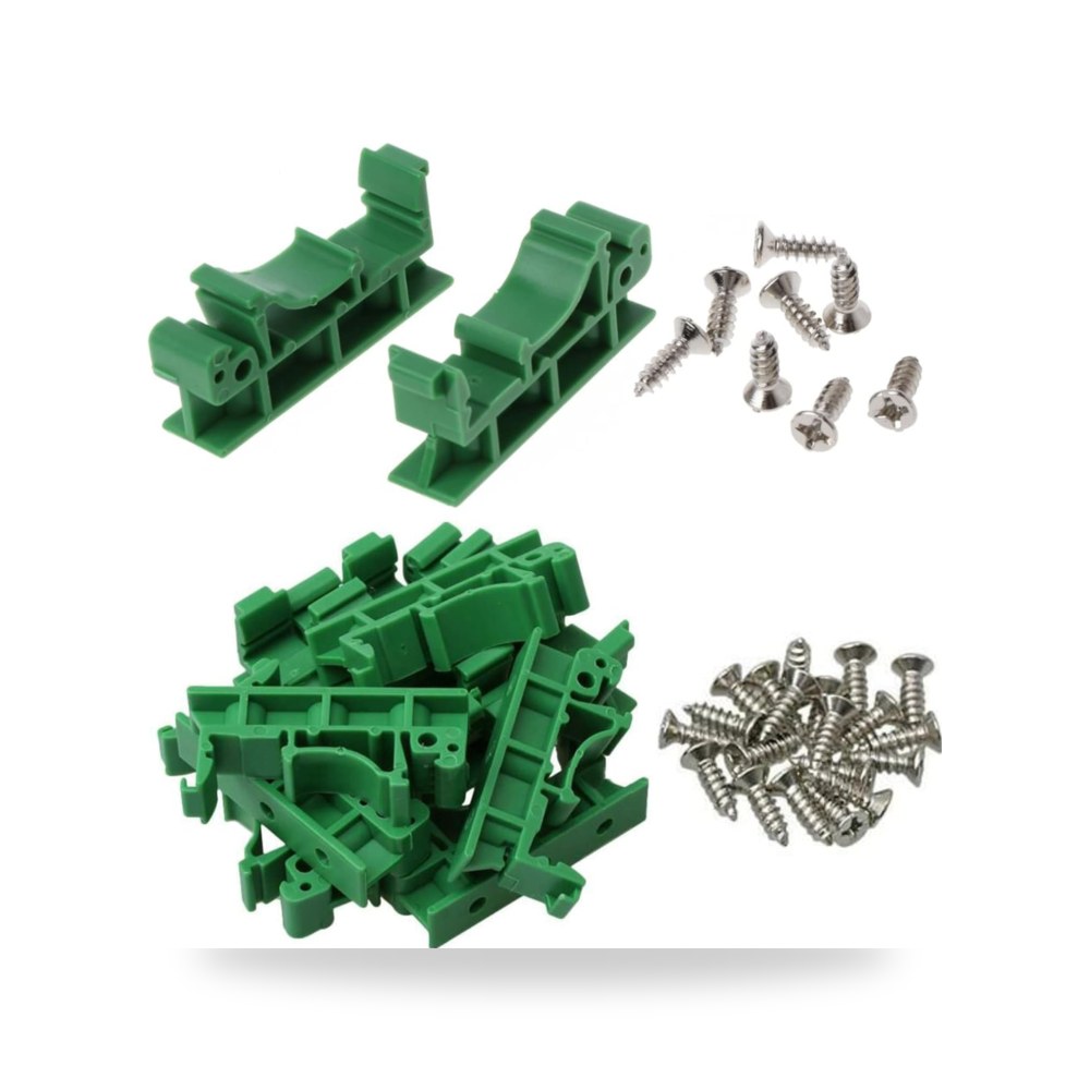 10 مجموعات C45 PCB DIN محول تركيب 35 مم 15 مم لوحة