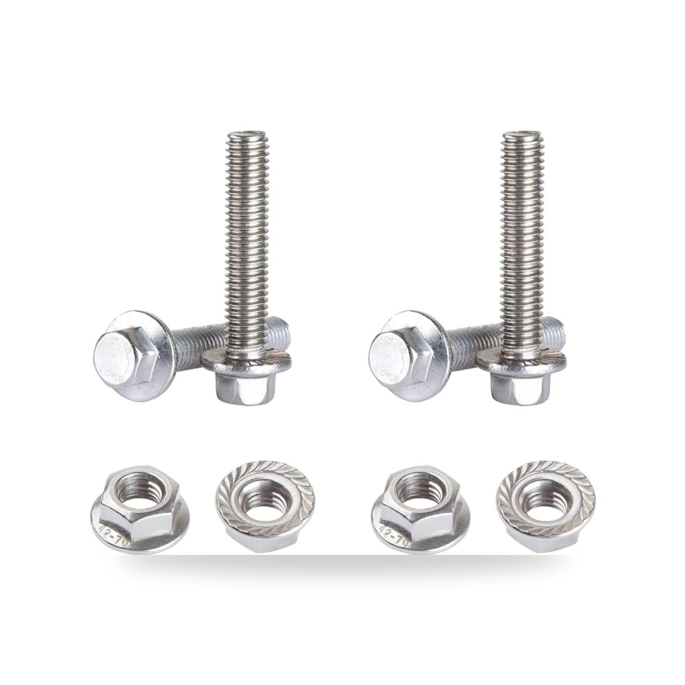 براغي سداسية ذات حواف M10-1.5×40 مم، صواميل سداسية الراس 4 قطع