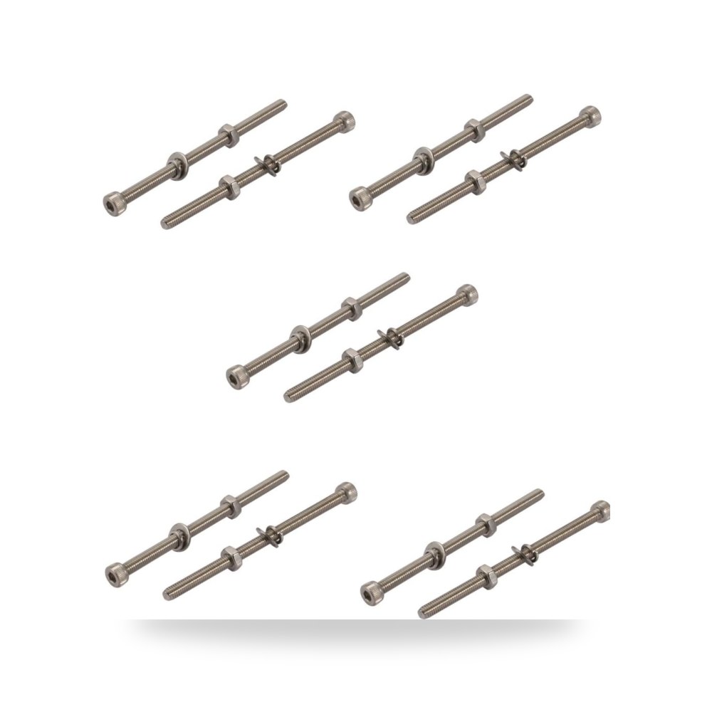 M4x70 مم 304 الفولاذ المقاوم للصدأ مخرش عرافة مسامير (10 قطعة)