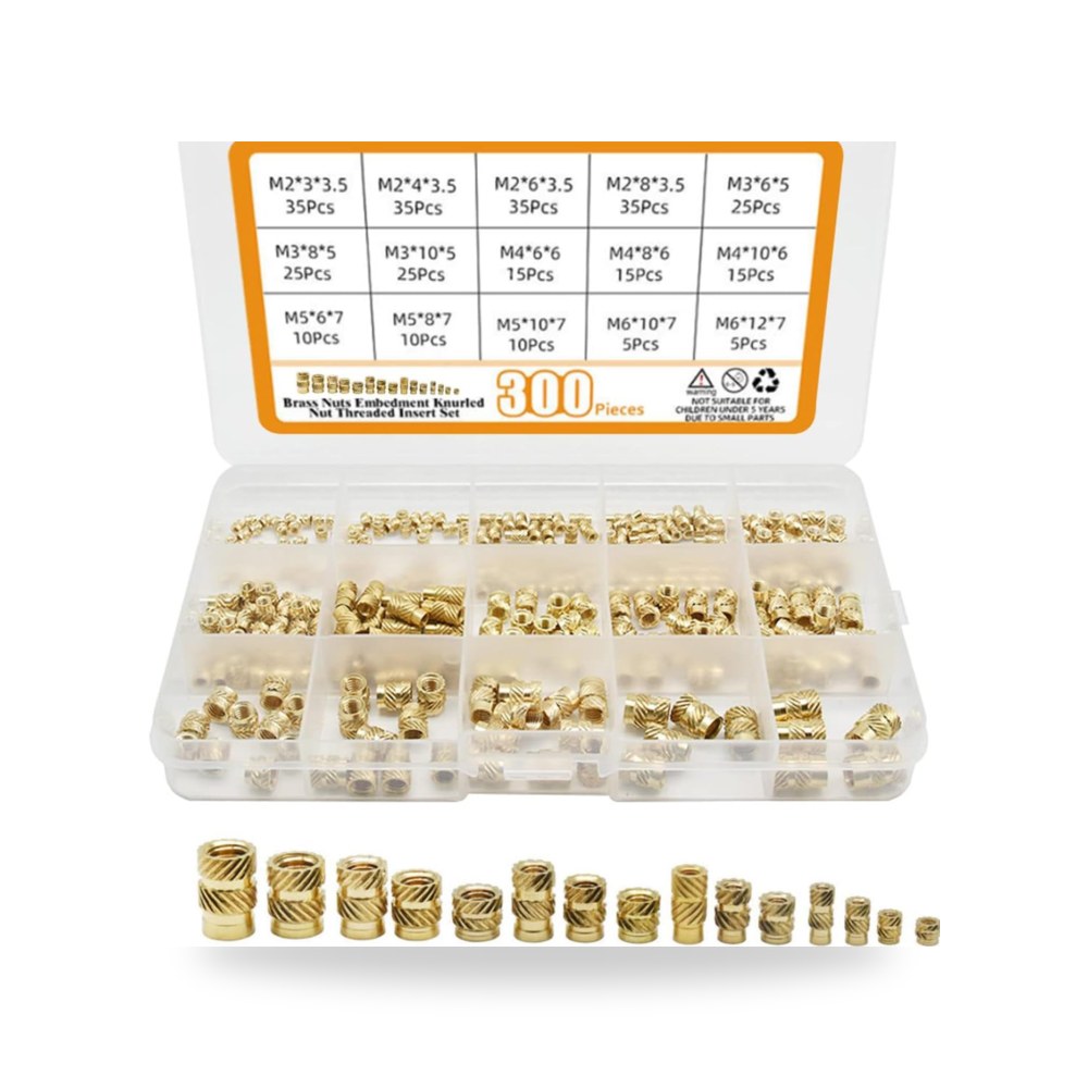حشوات ملولبة M2 + M3 + M4 + M5 + M6 - مجموعة حرارية نحاسية