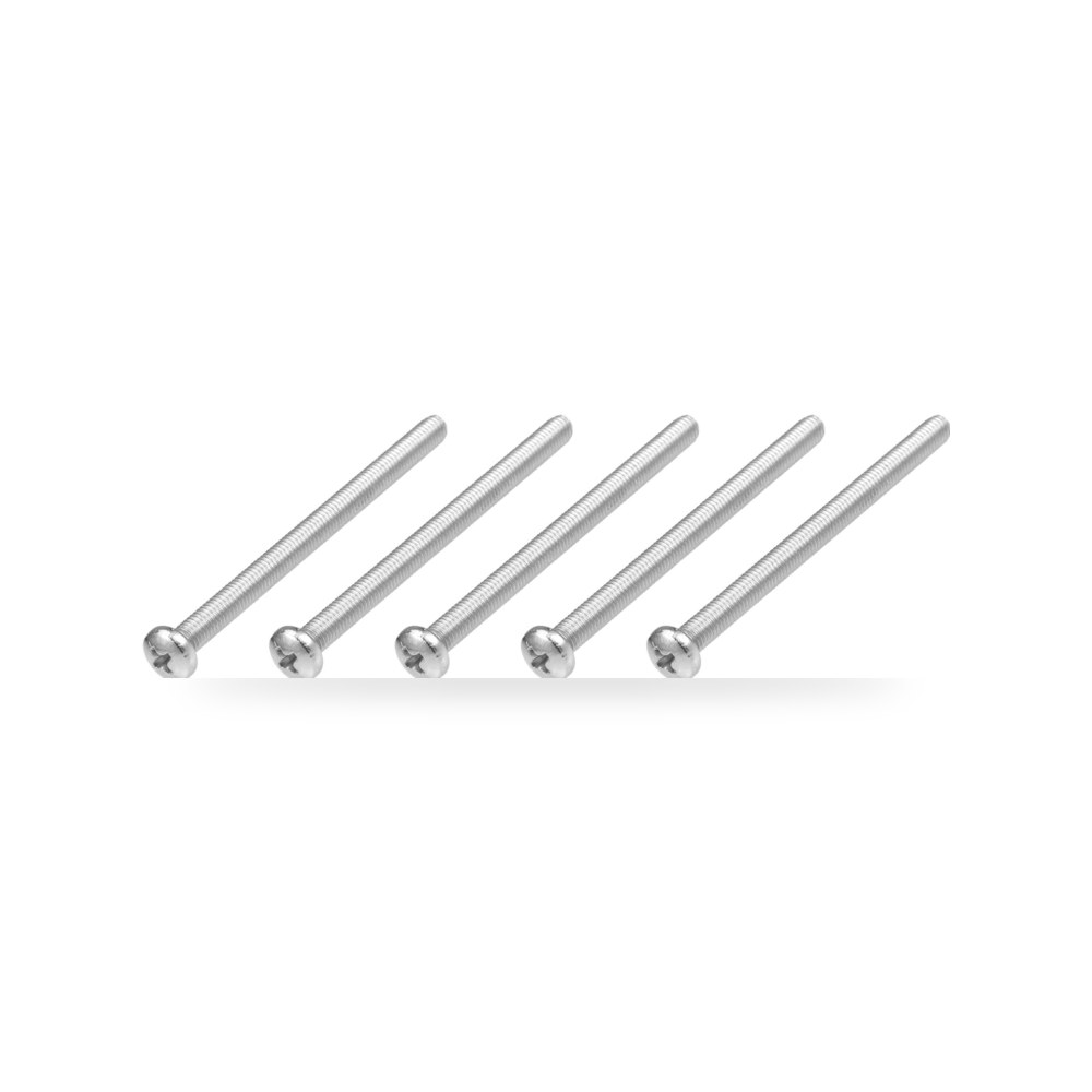 براغي ماكينة معدنية (M5 × 80 مم) 5 قطع، براغي فيليبس كروس METALLIXITY