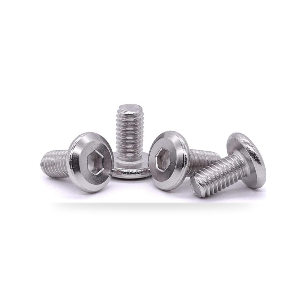 ايستلو براغي اثاث براس سداسي M3-0.5 × 6 مم (100 قطعة)