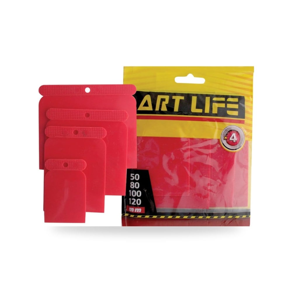 مجموعة ملاعق معجون بلاستيكية – طقم 4 قطع بمقاسات مختلفة ARTLIFE