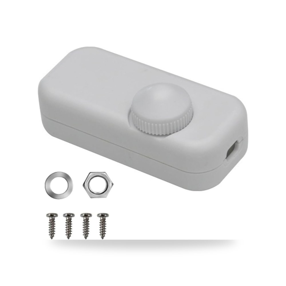 مفتاح تعتيم LED مدمج 1 جانج 220-240 فولت، مفتاح تعتيم دوار (كود: 794580)