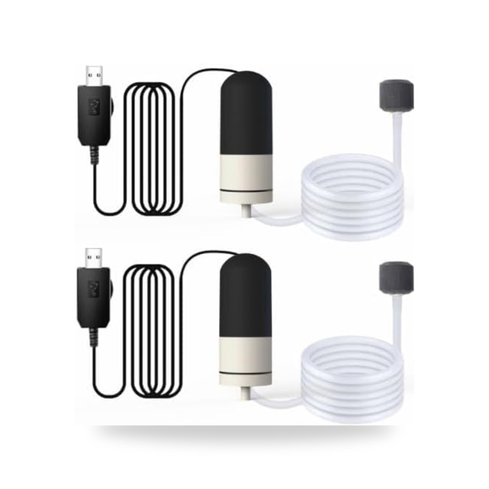 مضخة هواء صغيرة محمولة لحوض السمك بمنفذ USB لاحواض السمك موديل 1-80
