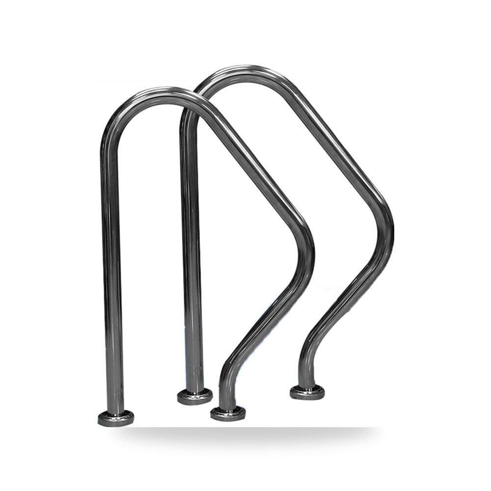 درابزين حمام السباحة، درابزين من الستانلس ستيل، مقابض منحدر