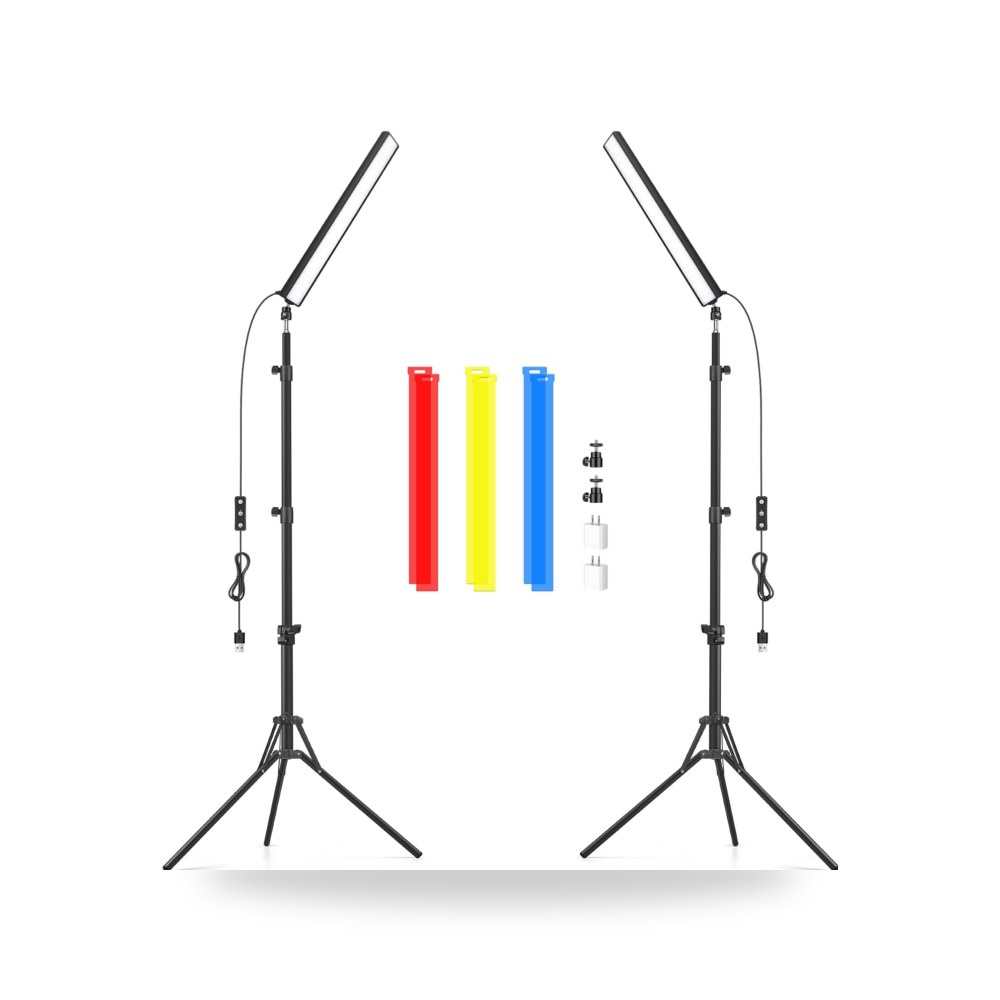 اوبيميو عصا اضاءة LED للفيديو، مجموعة عصا اضاءة LED للتصوير